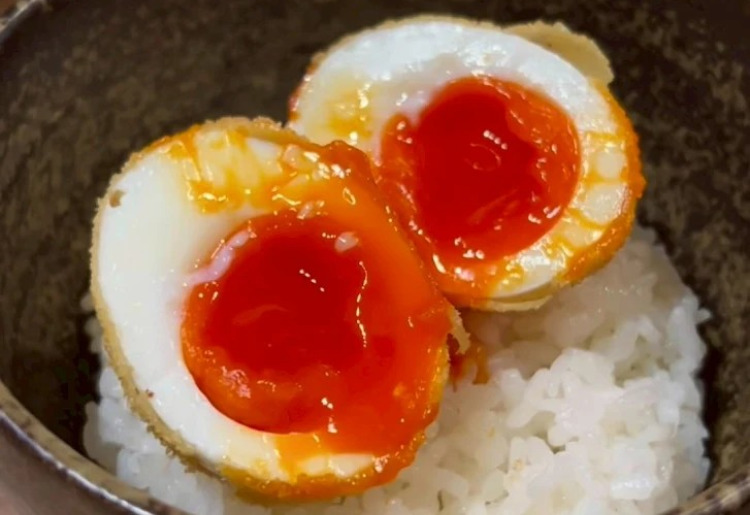 半熟卵ご飯